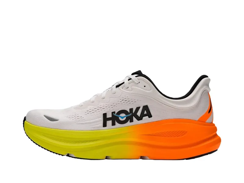 HOKA Bondi 9 White Orange